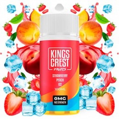 Strawberry Peach Ice 100ml - Kings Crest