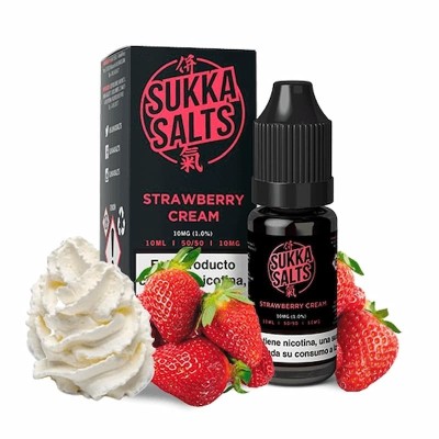Strawberry Cream 10ml - Sukka Black Salts
